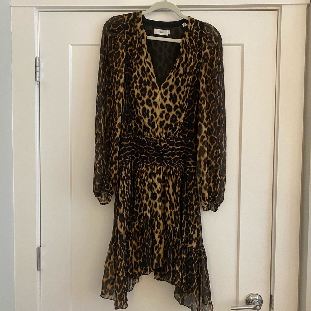 A.L.C. Sidney Dress - Leopard Print